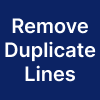 Remove Duplicate Lines